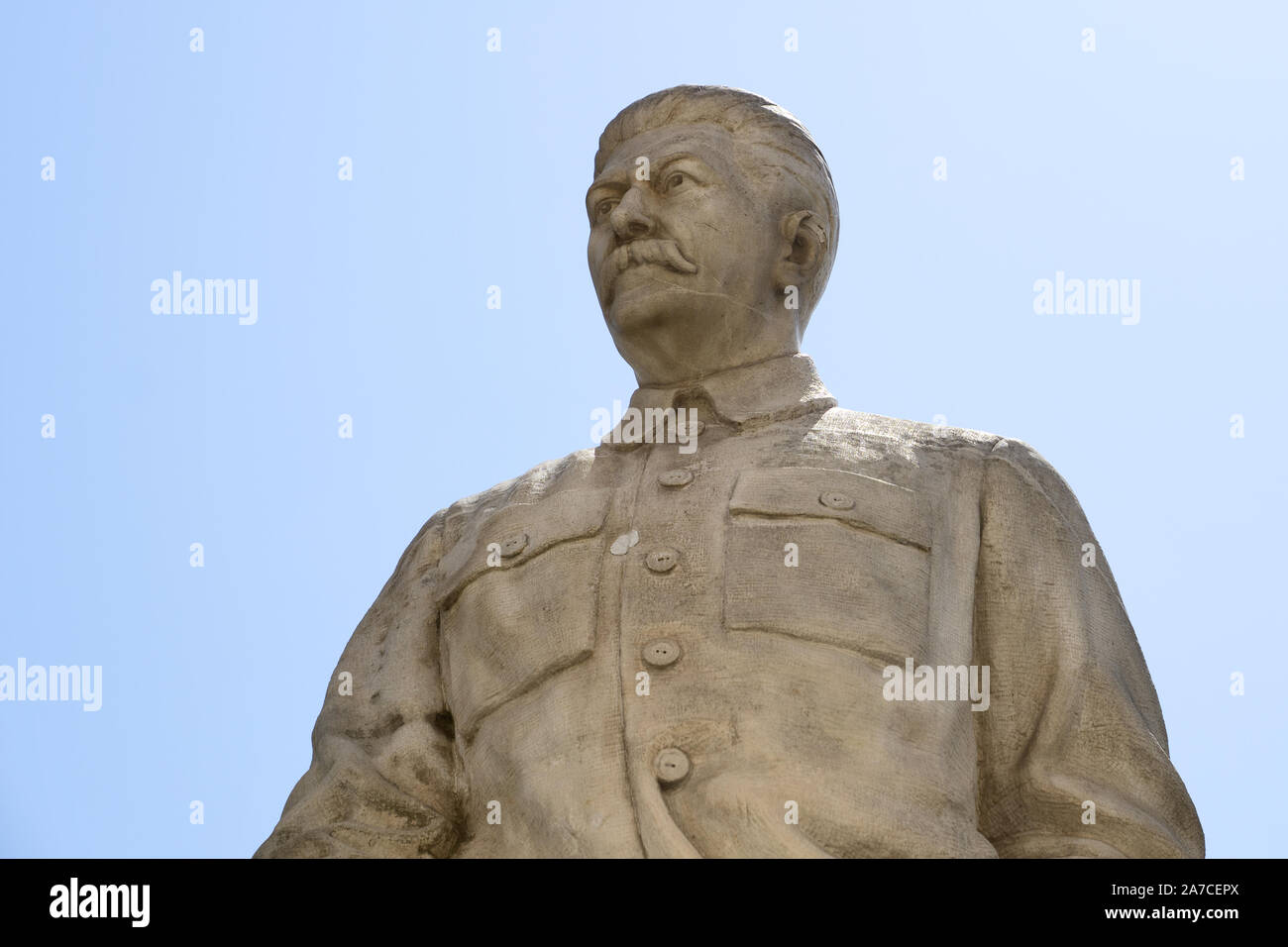 Georgia/Gori: Stalin`s statue Stock Photo